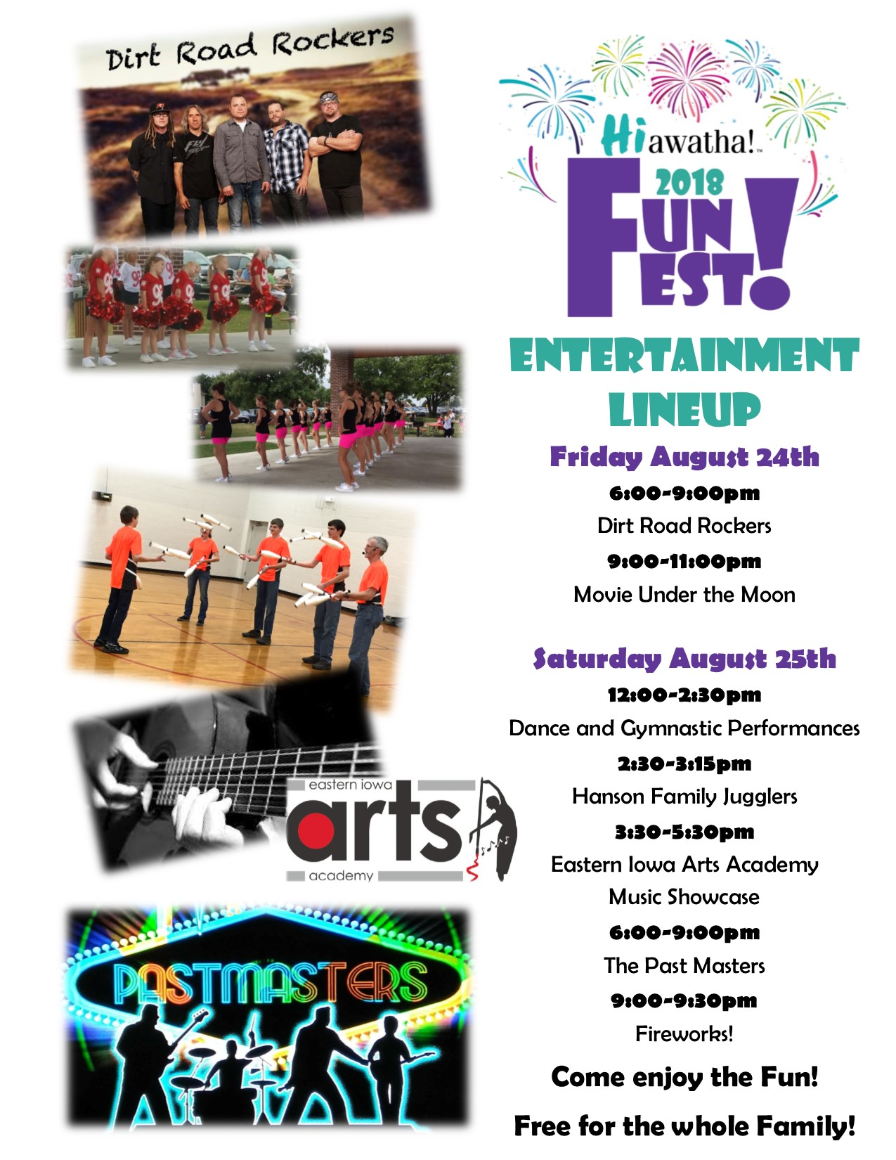 Entertainment Lineup Flyer