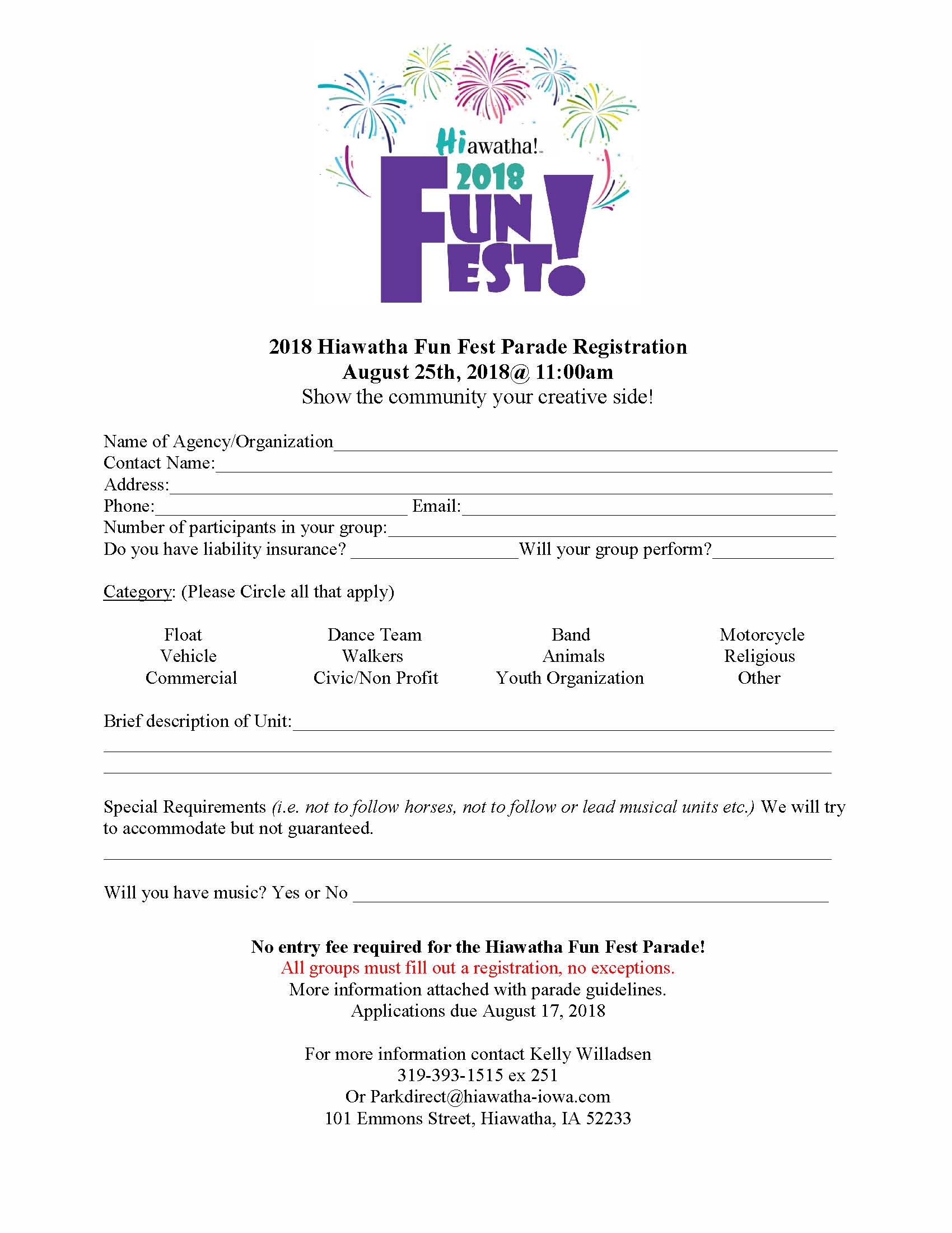 Parade Application