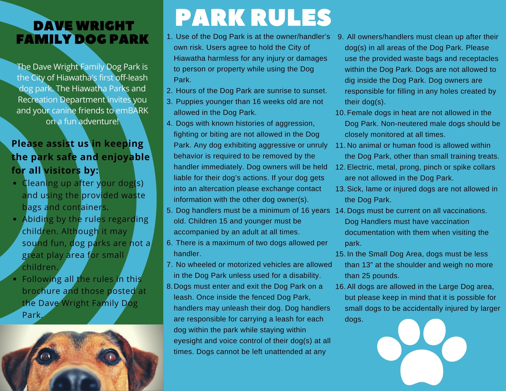 dog park brochure 2