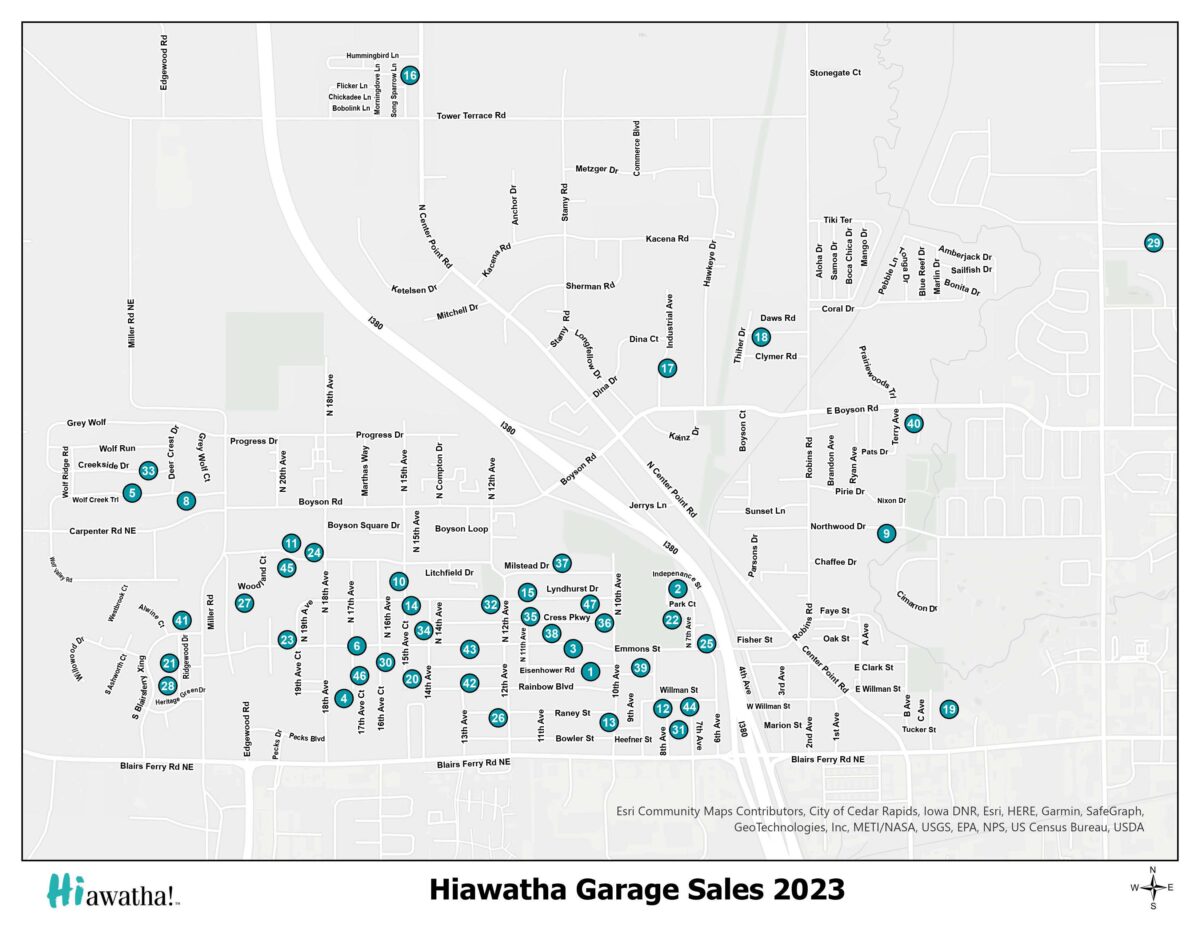 MAP AND LIST FOR PRINT2_Page_1 City of Hiawatha News